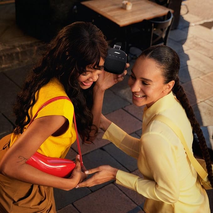 Bose New SoundLink Micro Portable Bluetooth Speaker (2nd Gen), Wireless Outdoor Speaker, Up to 12 Hours Battery Life, Waterproof and Dustproof, Black