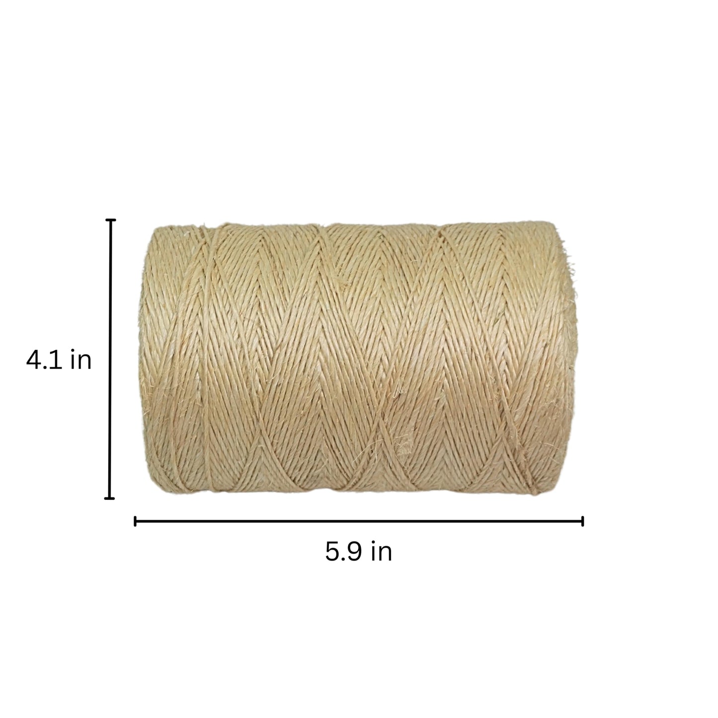 Sisalana® Premium Brazilian 1640ft (500m) Coil Sisal Twine, 100% Natural Garden Twine for Plants, Crafts, Packing, Macrame & DIY Projects, Strong & Biodegradable