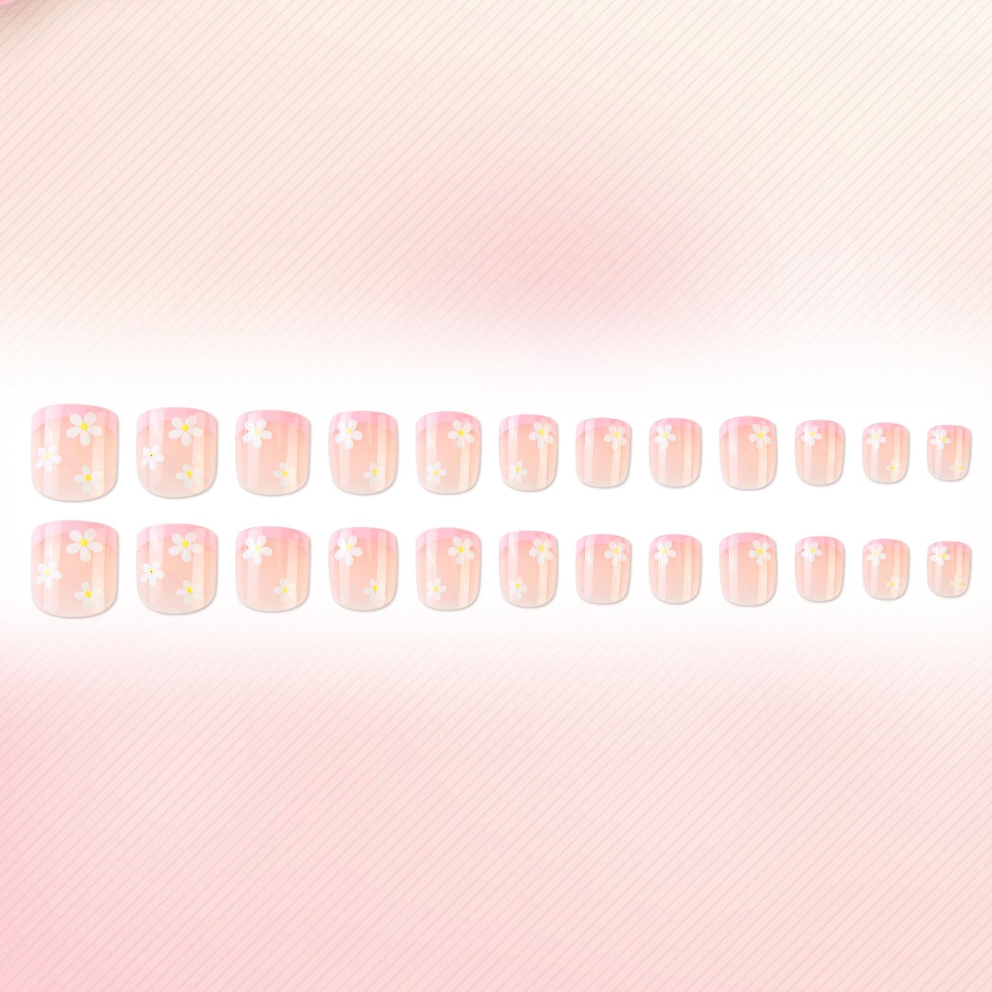Kawyehu Kids Press on Nails Children Fake Nails 72PCS Artificial Nail Tips Adhesive Full Cover Short False Fingernails for Girls Kids Nail Decoration (Cherry Diamond Glitter)