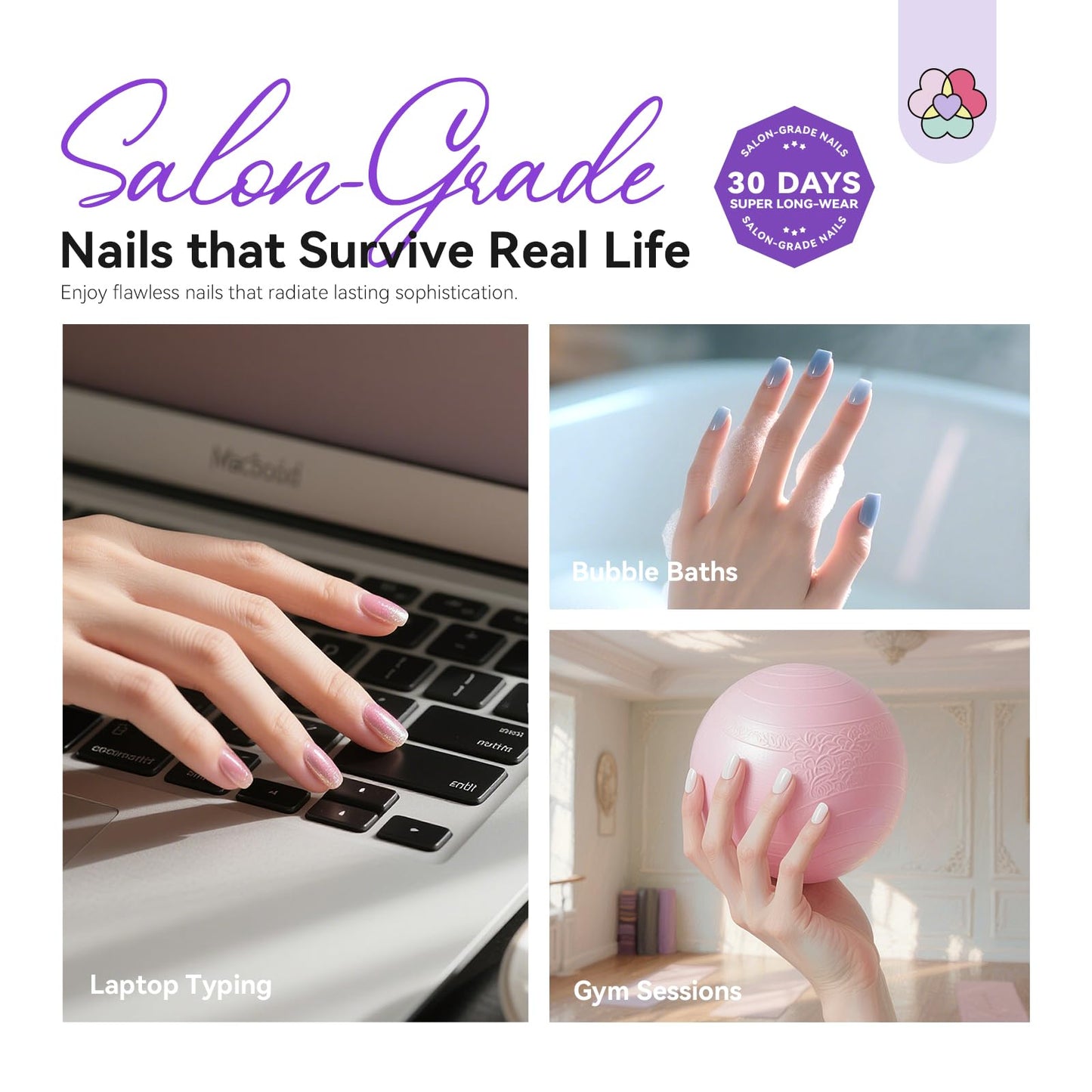 SAVILAND Gel Nail Kit: 500 Pcs Extra Short Square Nail Tips with Drill Kit 30-Day Strong Hold Gel Nail Tips X 12 Sizes Fake Nails with Glue & Nail Lamp For Beginners DIY At Home Nail Kit Gift