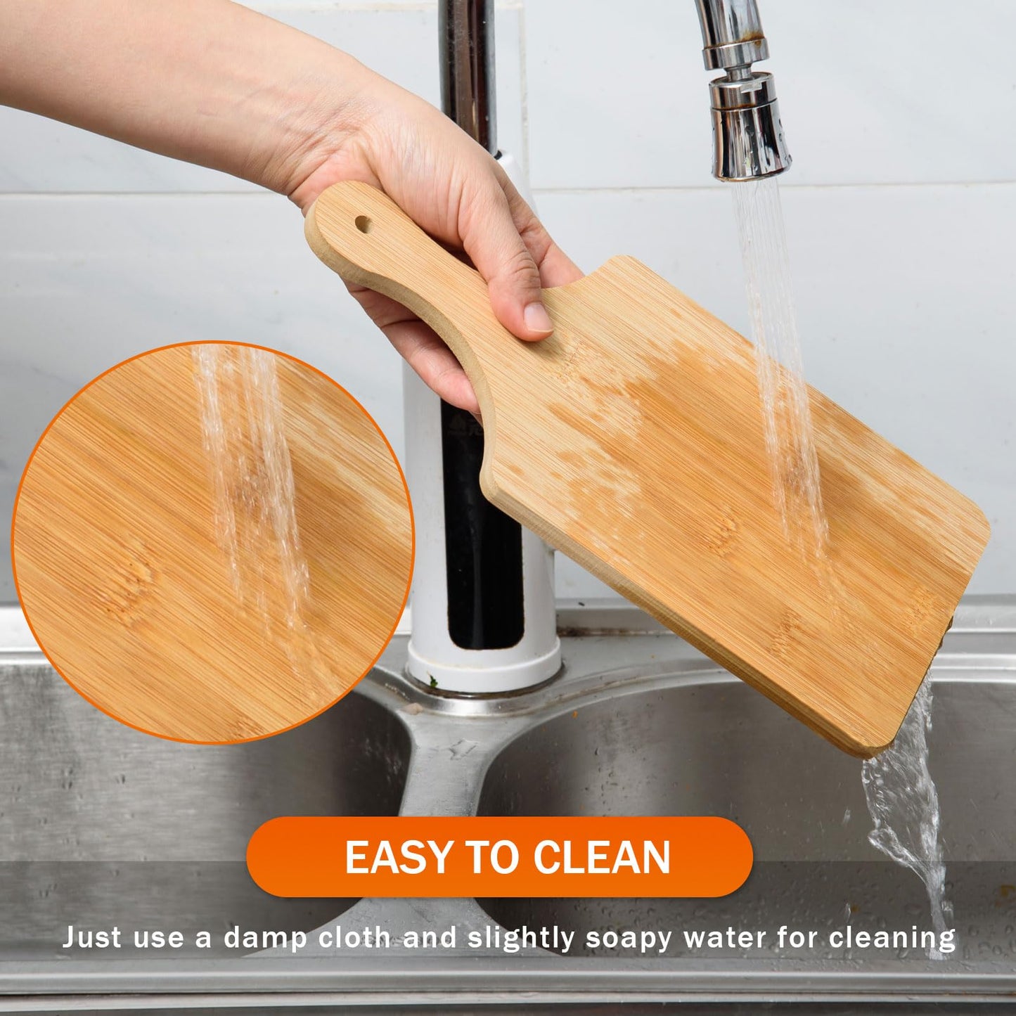 12 Pcs Thicken Bamboo Cutting Board Bulk 11x5 Inch Personalized Wood Chopping Board Customized Laser Engraving Serving Charcuterie Boards for Wedding Mother's Day Housewarming Present,0.39" Thick