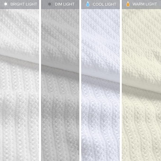 Madison Park - BL51N-0612 Liquid Cotton Luxury Blanket Premium Soft Cozy 100% Ring Spun Cotton For Bed , Couch or Sofa, Full/Queen, White