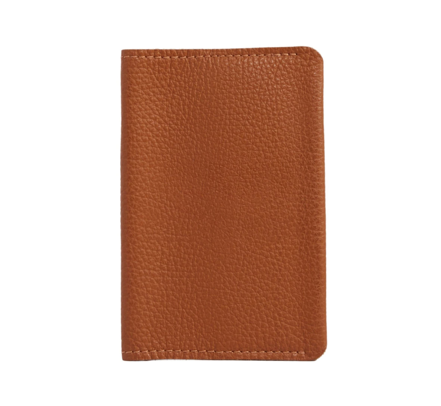 Personalized Leather Passport Cover - Cute Passports Holder - Travel Essentials Gift Idea for Women and Men (Grain Caramel - No Personalization)