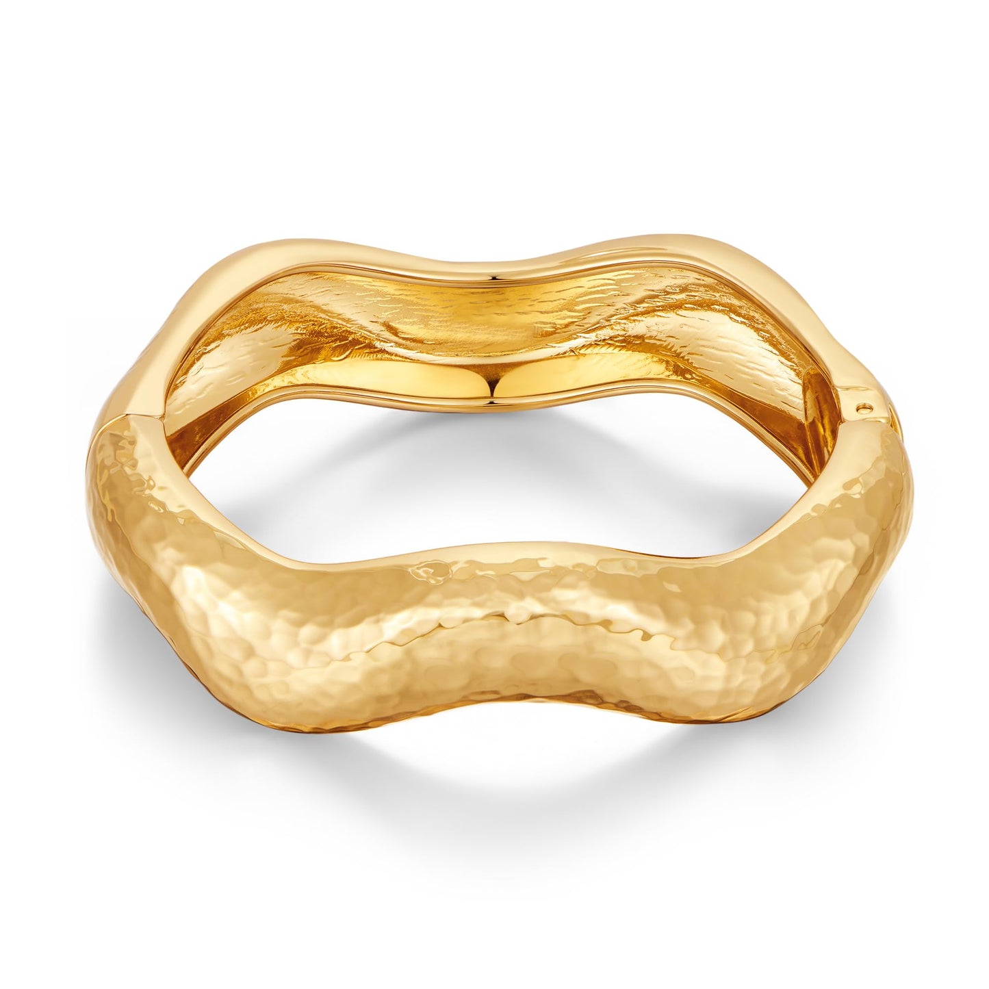 MIJENITI Gold Bangle Bracelets for Women Dainty Chunky Bracelets Vintage Statement Gold Jewelry Hammered Wrist Cuff Bracelet