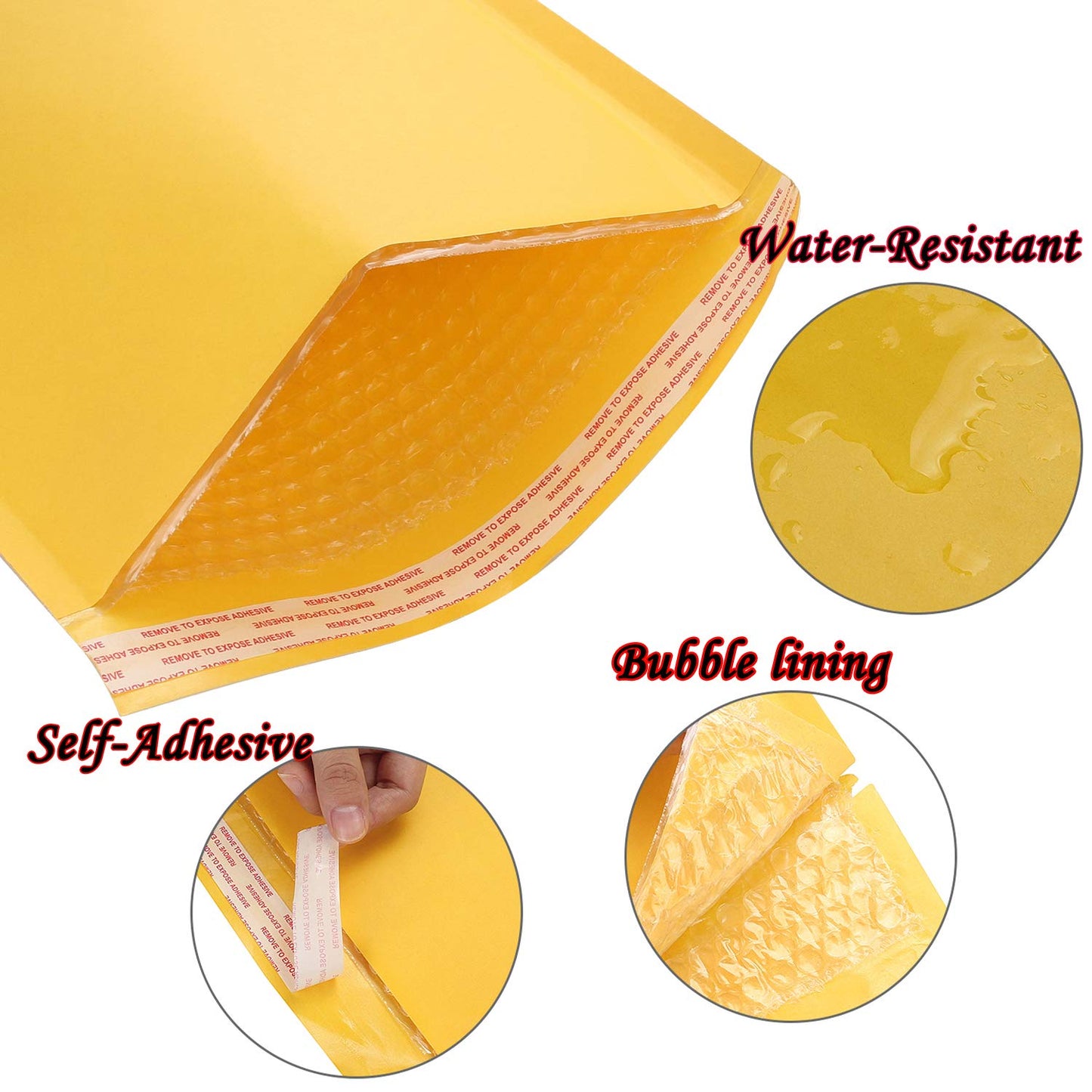 Acrux7 Bubble Mailers 10x13 Inch - 25 Pack Mailing Envelopes Bubble Padded - Self Seal Padded Envelopes for Shipping and Packaging, Safely Ship Books