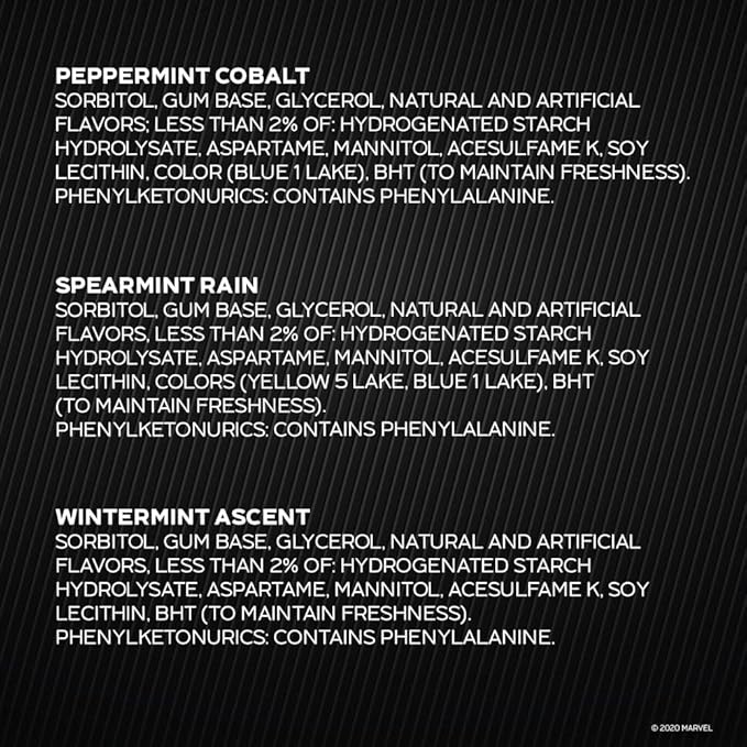 5 GUM Peppermint Cobalt, Spearmint Rain, Wintermint Ascent Sugar-Free Chewing Gum Variety Pack, 15 Packs, WRIGLEY'S 15 Stick