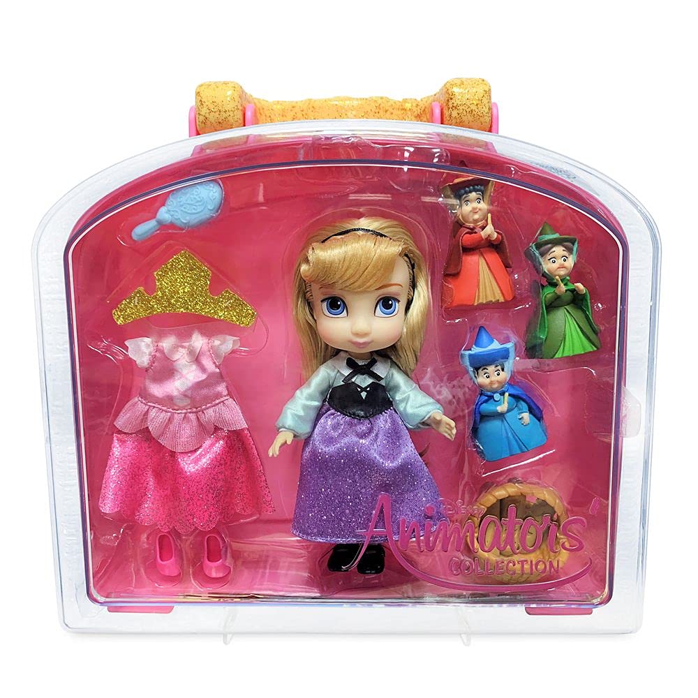 Disney Aurora Animators' Collection Mini Doll Play Set – Sleeping Beauty – 5 Inches