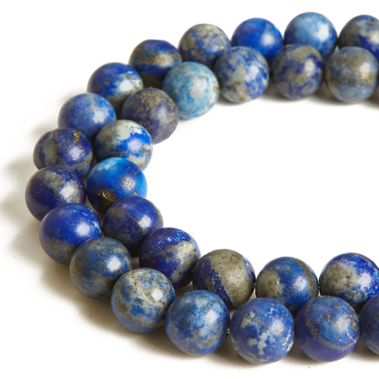 100pcs 8mm Lapis Lazuli Beads Natural Gemstone Beads Round Loose Beads for Jewelry Making
