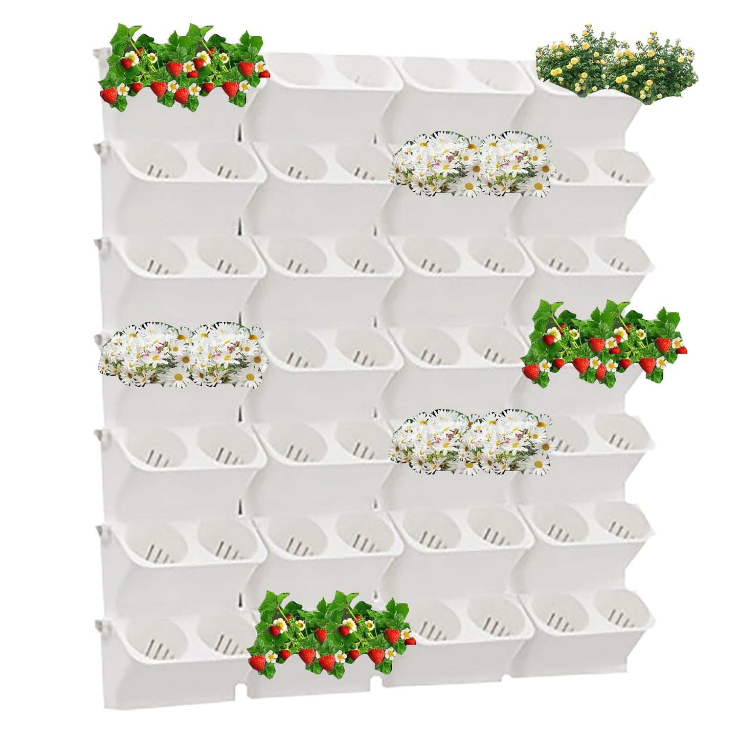 Vertical Wall Planter,stacking Planters For Outdoor Plants,garden Self Watering Wall-mounted Planter,indoor Outdoor Living Wall Planter Hanging Planter,plant Flower Pot Holder Green Herb Wall Decor