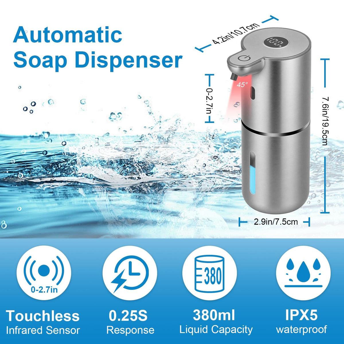 Automatic Foaming Soap Dispenser Touchless