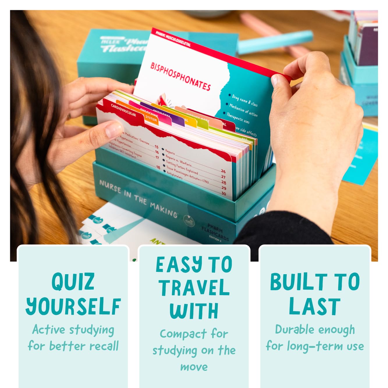 Pharmacology Flashcards – Nurse In The Making – 150+ Nursing School Medication Cards for NCLEX, ATI & HESI Prep – Drug Classes, Side Effects & Study Tips for RN & LPN Students