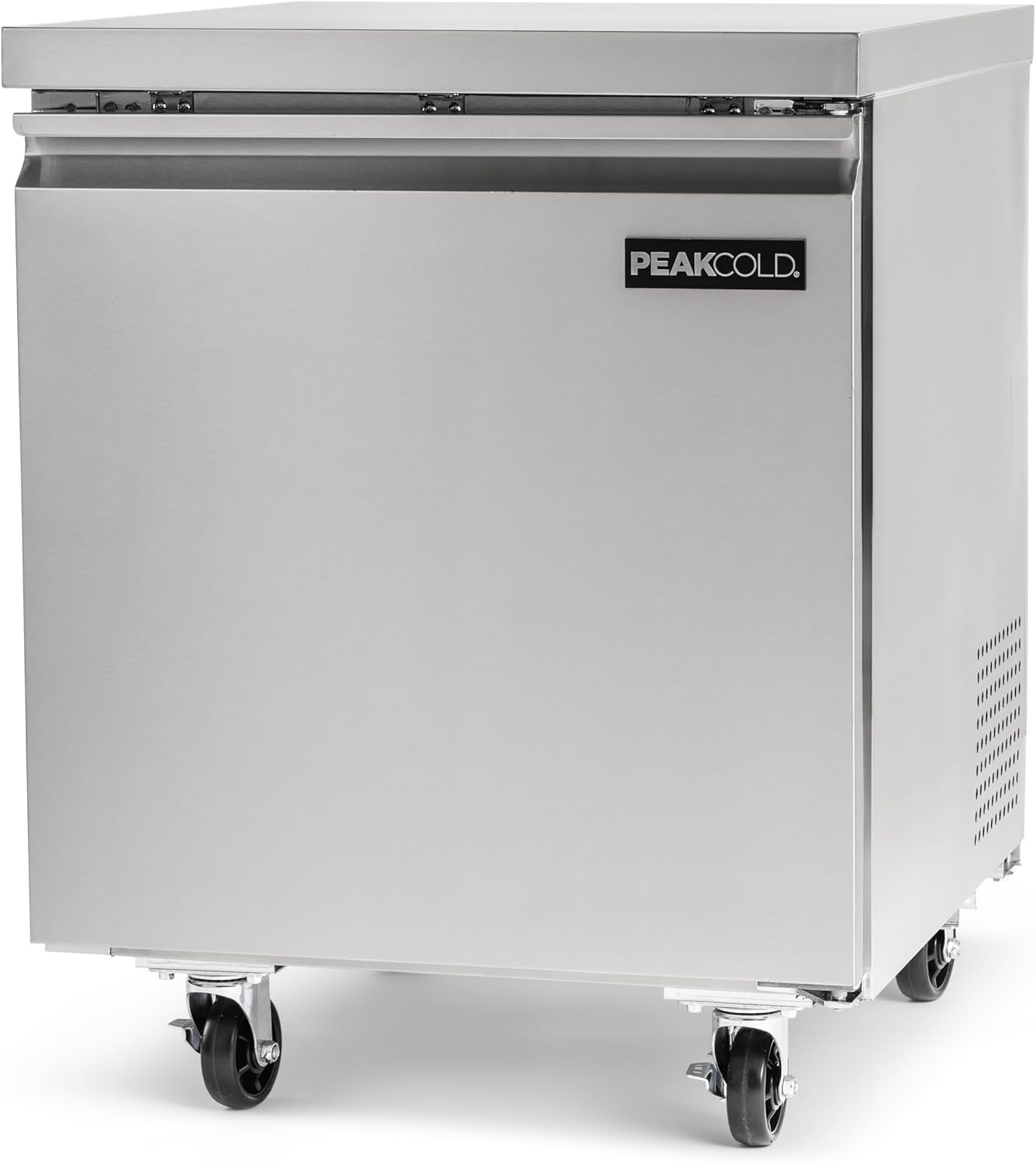 PEAK COLD Commercial Under Counter Stainless Steel Freezer; 27" W