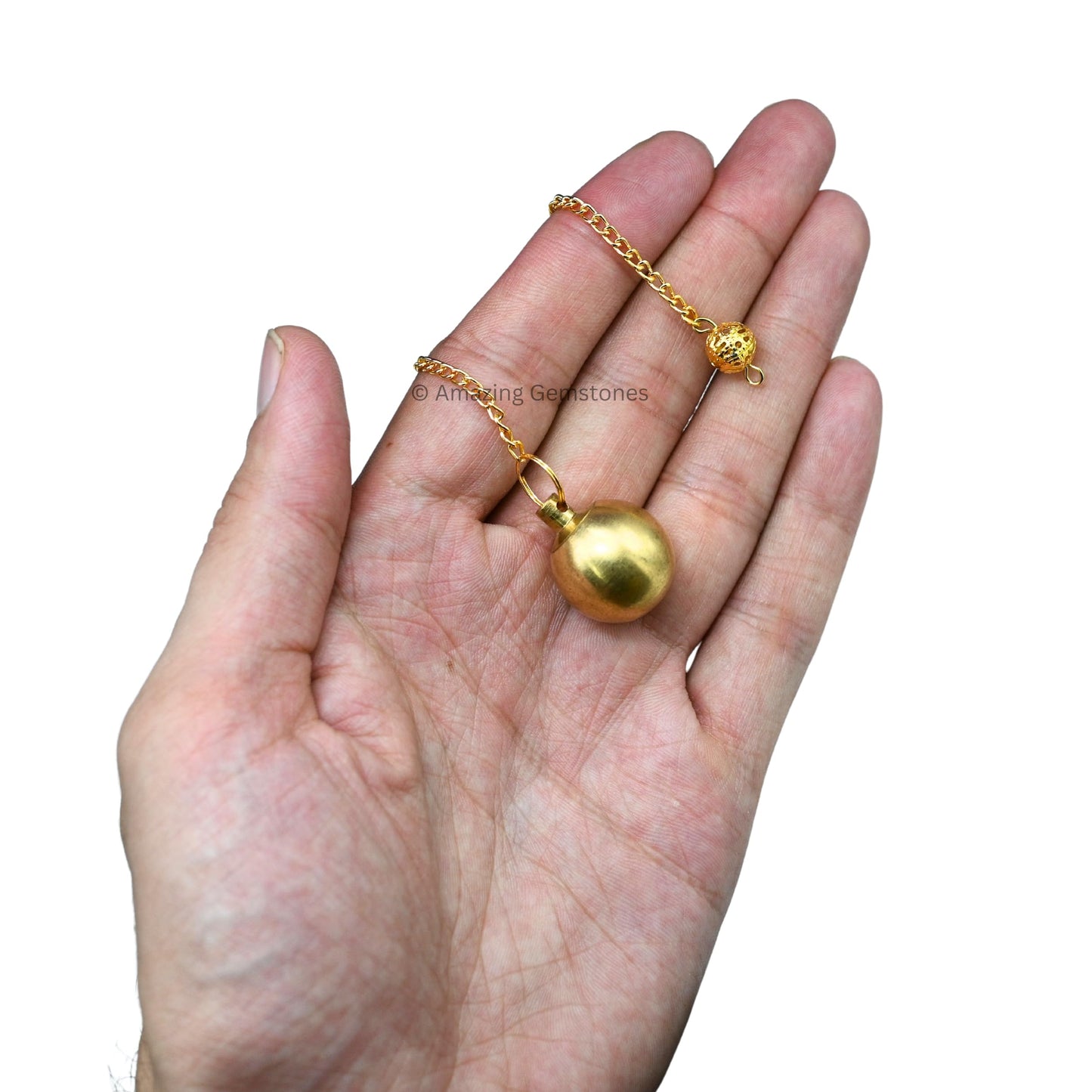 Amazing Gemstone Healing Metal Pendulums for Divination, Gold Openable Ball Steel Copper Pendulum High Energy Pendulo de Bronce Pendulos de Mesa MP97