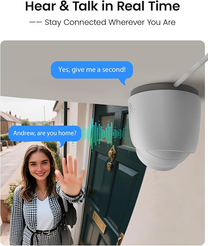 ZOSI C220 4K 8MP Add-On PoE IP Camera Outdoor Indoor, Surveillance Security Camera for Home, AI Person/Face/Vehicle Detection, One-Way Audio, 100ft IR Night Vision, Only Work with ZOSI PoE NVR, 2Pack