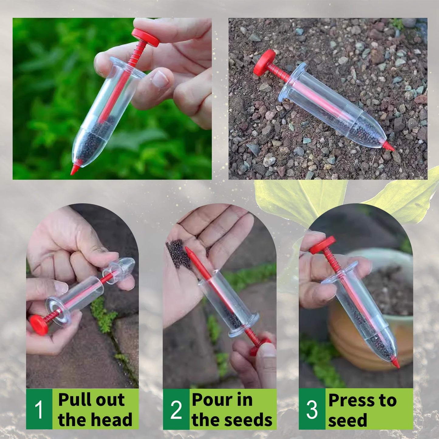 2026 Upgraded All-in-One Gardening Tool Kit: Thickened Repotting Mat, 12-Hole Punch Tools, Handheld Seed Planter & Spreader, 10 Pcs for Precise Sowing Indoor/Outdoor Ideal Gift for Planting Enthusiast