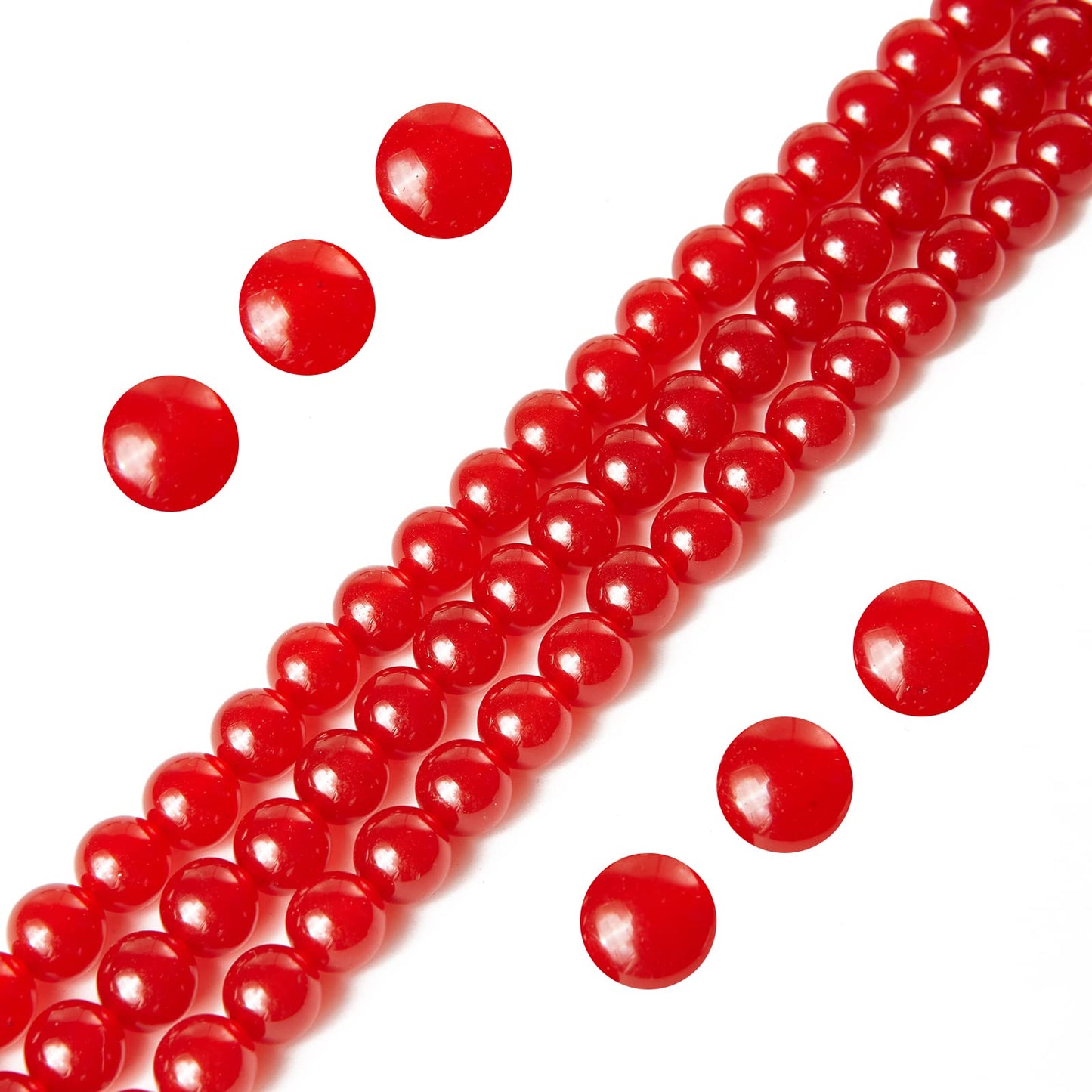 100pcs 8mm Carnelian Beads Natural Gemstone Beads Round Loose Beads for Jewelry Making