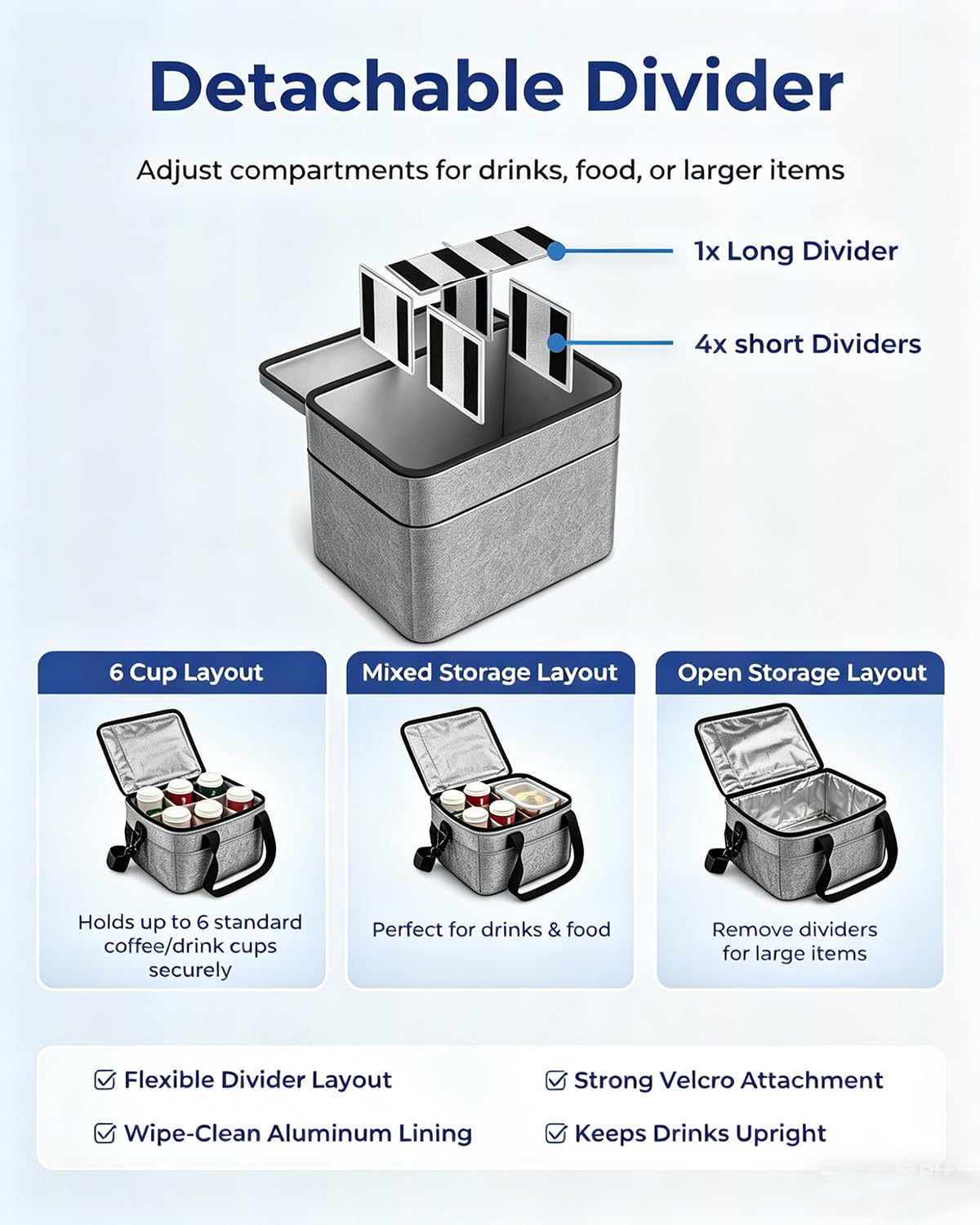 musbus Portable Drink Carrier Suitable for Doordash Accessories Grubhub Postmates Drivers, Reusable Cup Holder Carrier with Handle,Perfect for Plastic Drink Holder take Out Cup Carriers for delivery