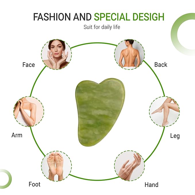 JASE BEAUTY GUA SHA KIT- GUA SHA FACIAL TOOLS, FACE ROLLER, FACE SCULPTING TOOL, TOOL FOR FACE, LYMPHATIC DRAINAGE MASSAGER FACE, FACE MASSAGE, GUASHA, FACE ROLLER SKIN CARE