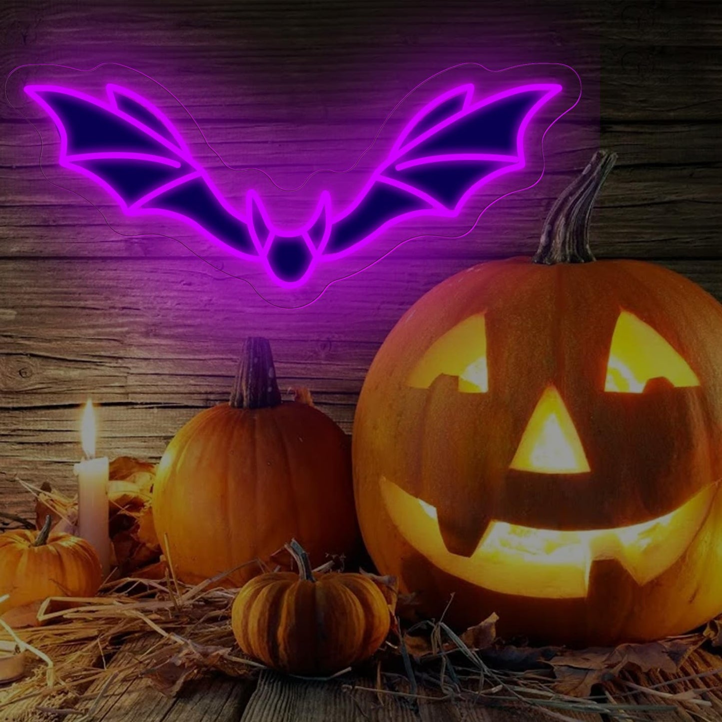 Bat Neon Sign, Halloween Bats Decor, Horror Bedroom Dorm Wall Decoration, Bat Lovers Gift, Gothic Home Wall Room Decor, Red, 15.7"x6.9"