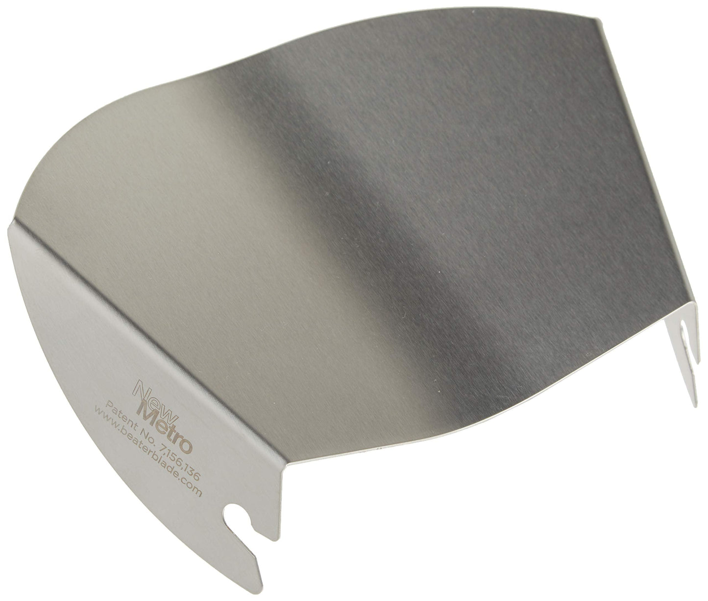 New Metro Design PC-10 Pouring Chute Compatible with KitchenAid Stand Mixer with Stainless Steel Bowl, Silver