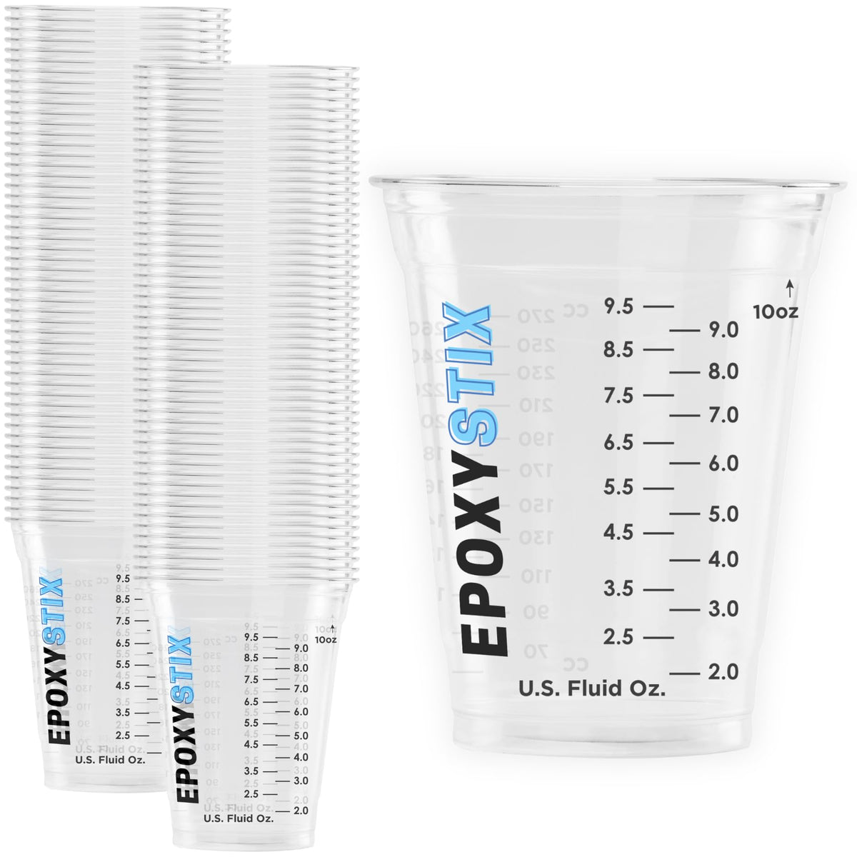 50 Pack] NEW SIZE 12oz Graduated Mixing Cups