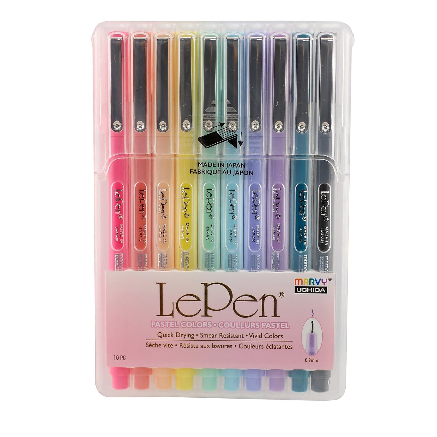 Marvy Uchida Le Pen Pastel Colors - Set of 10