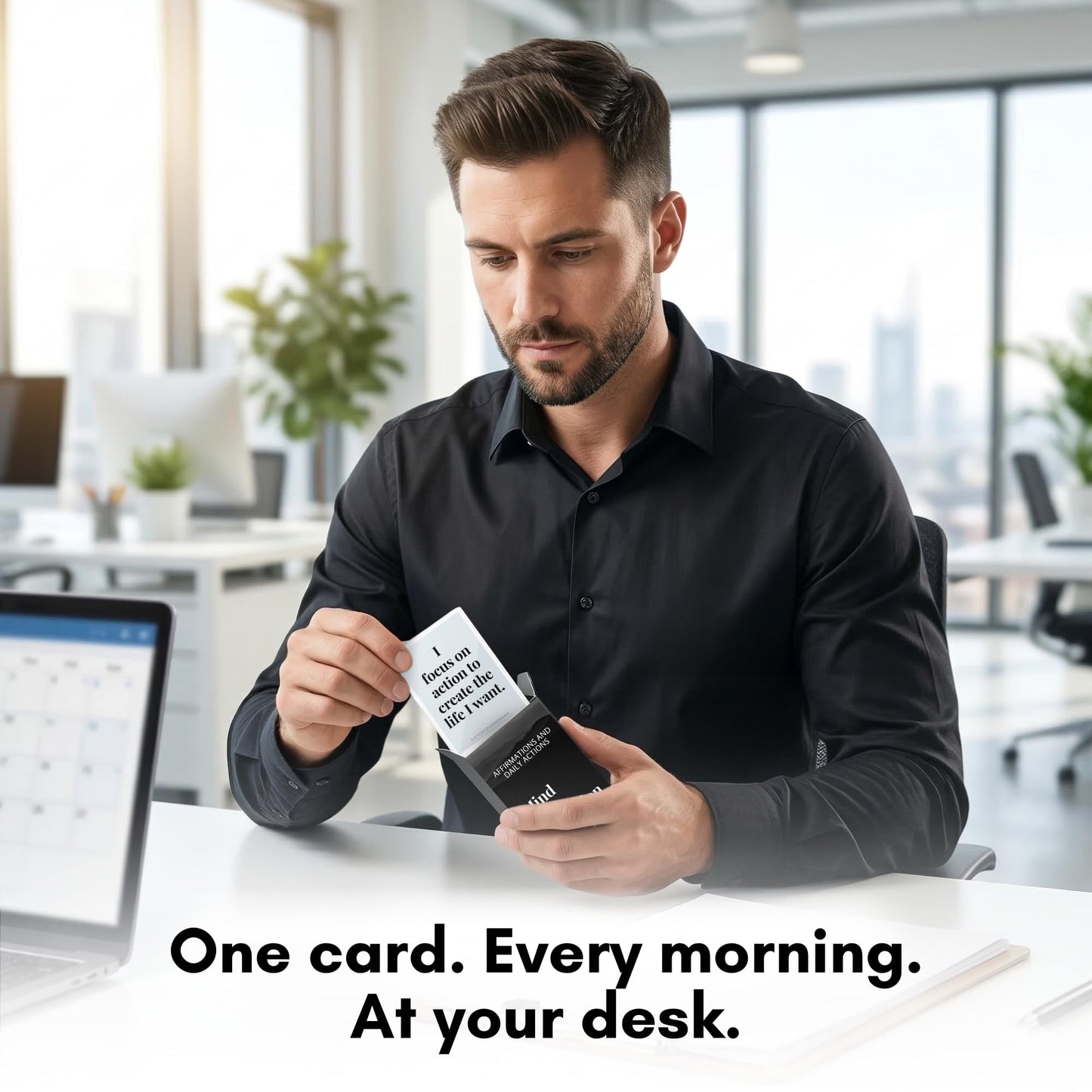 Mind Of A Champion - Motivational Cards for Men Affirmations and Action Steps to Turn Dreams into Reality - For Productivity, Personal Development, Self Care, Mindfulness, Affirmation Cards for Men