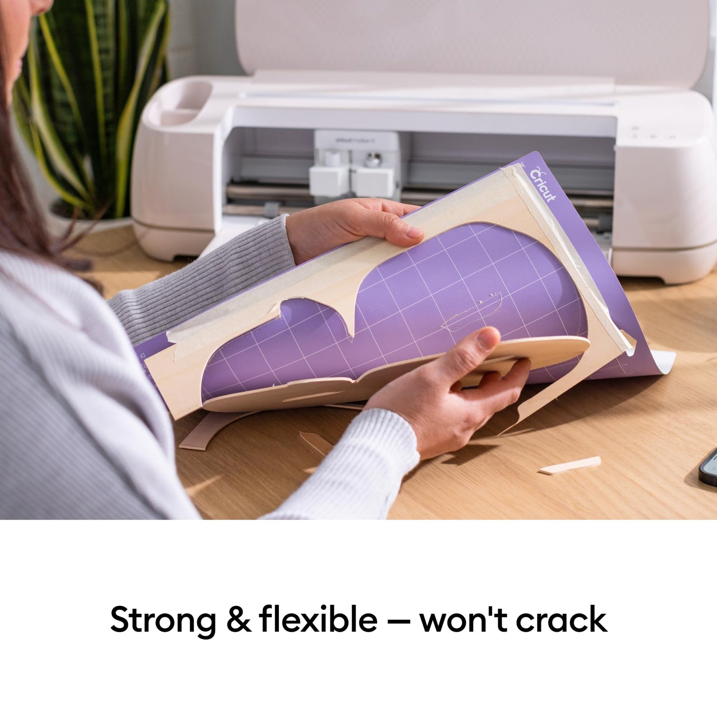 Cricut StrongGrip Cricut Cutting Mat 12in x 12in, Craft Mat for Cricut Maker & Explore, Use with Heavyweight Materials - Specialty Cardstock, Matboard & More, Reusable, Clear Protective Film (3 Count)
