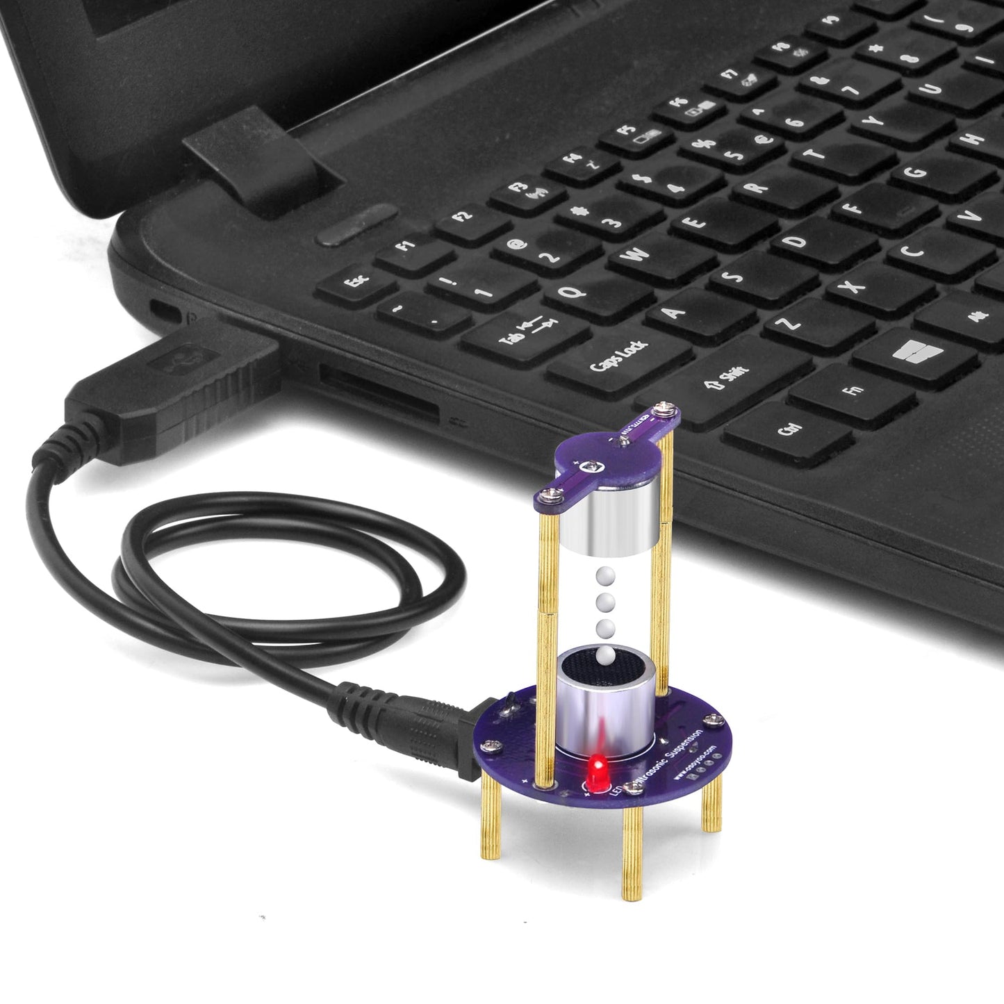 OSOYOO Ultrasonic Levitation Soldering Kit, STEM Electronics DIY Practice Kit for Beginners to Learn to Solder, Build Sound Wave Floating Ball Experiment, USB Powered Science & Engineering Project