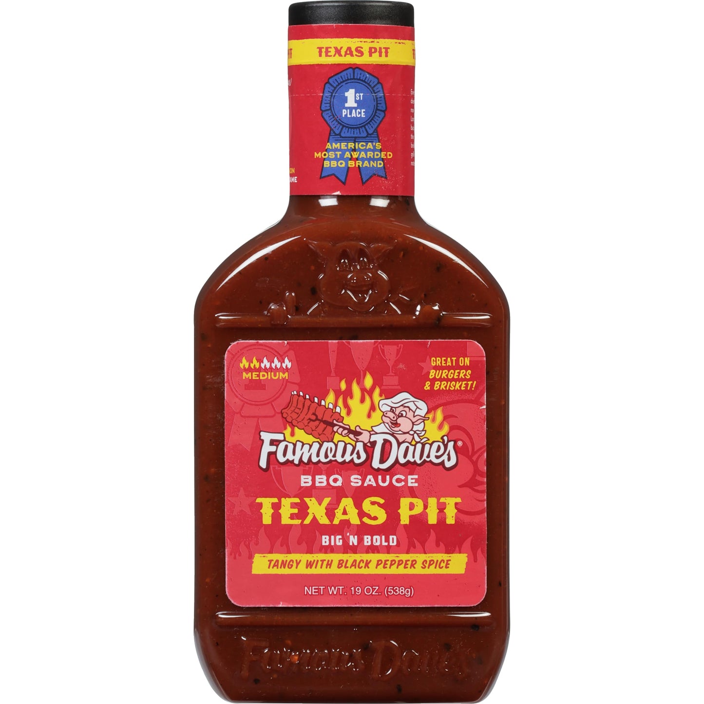 Famous Dave's BBQ Sauce Variety Bundle - 3 pck, Rich & Sassy, Devil's Spit & Texas Pit (58 oz.)