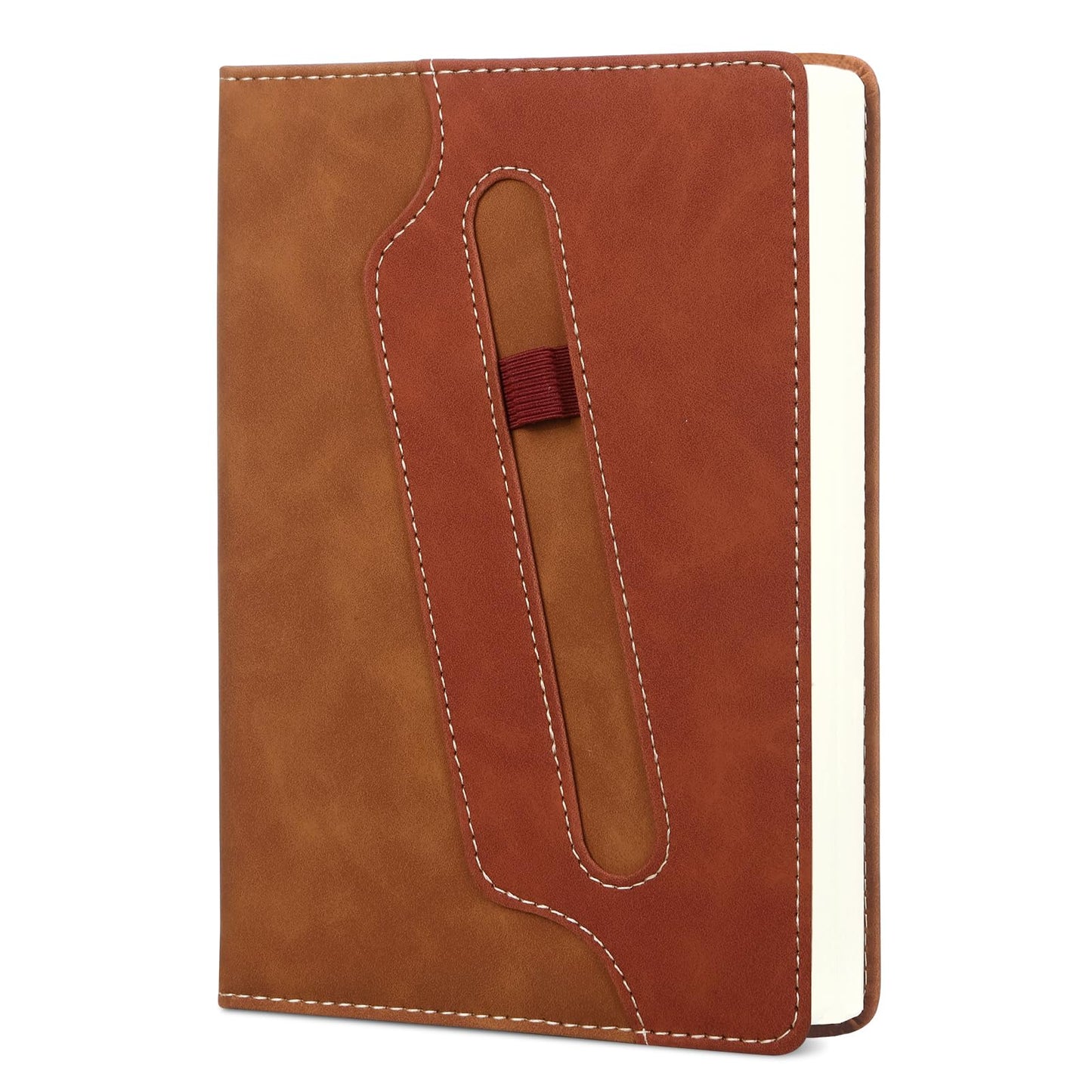 COMIX Lined Journal Notebook for Men Women - 304 Pages Thick Journal, 5.9" x 8.3", Hardcover, College Ruled, Fits for Writing, Notes-Taking, Diary and Work, Brown