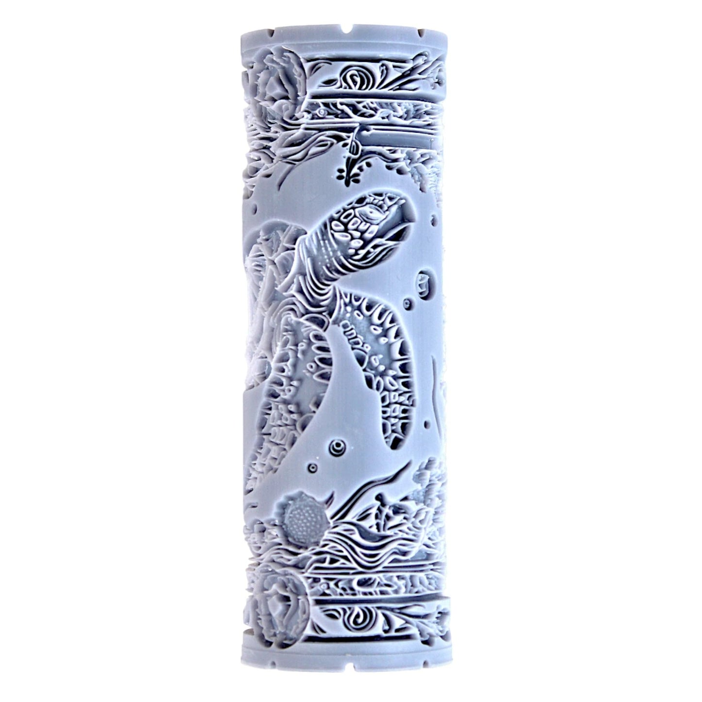 Sea Turtle Clay Texture Roller (4") - Ocean Set #01 - Embossing Pattern Roller for Polymer & Ceramic Clay, Pottery & Crafts
