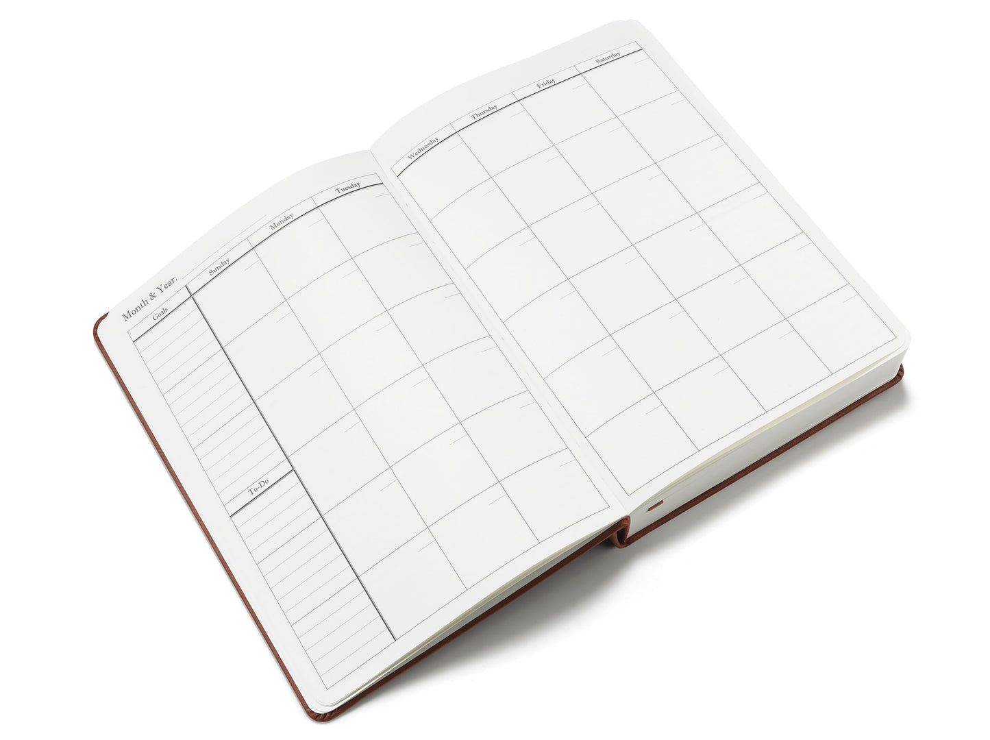Wykeham's Resourceful Journal – Personal Finance and Budgeting Planner – Personalization Available (Brown, 8.5"×5.5")