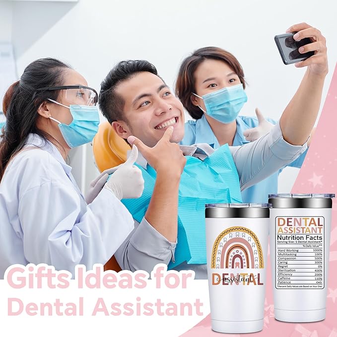 Dental Assistant Gifts for Women Men - Dental Assistant Appreciation Gifts - Gift Ideas for Dentals Assistants Week - 20oz Tumbler
