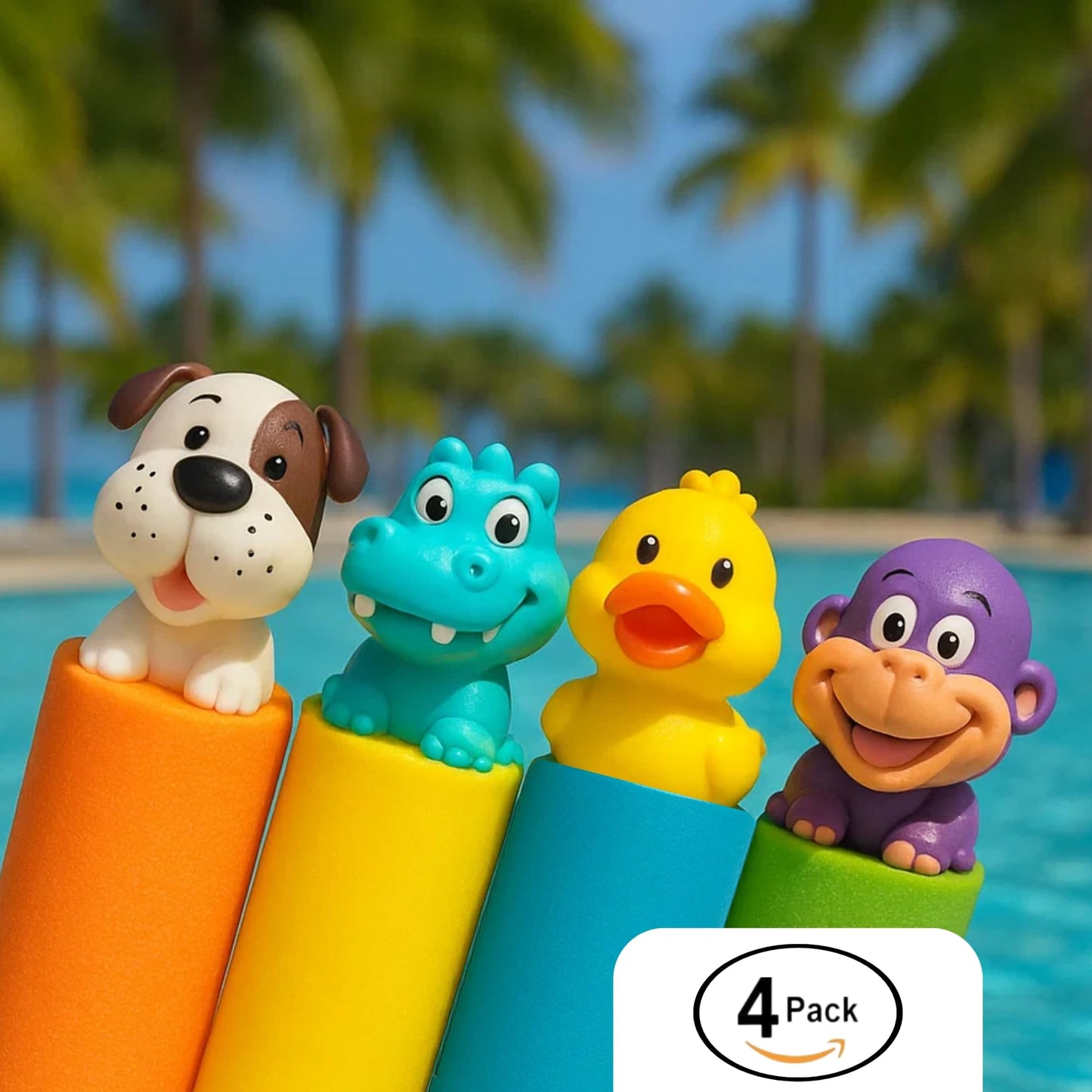 Water Blaster | Water Blasters for Kids, Water Squirter for Kids, Pool Guns, Squirt Gun 8 Pack 4 Pack Beach Essentials, Beach Toys Pool Squirt, Summer Games