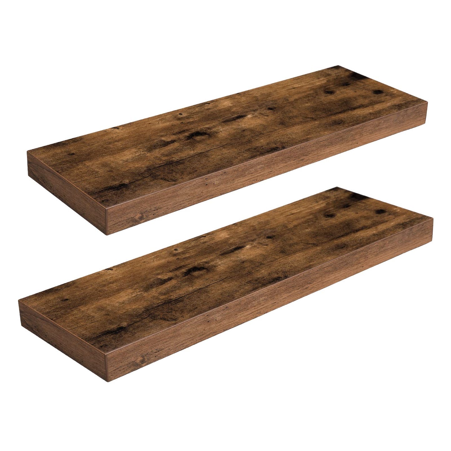 HOOBRO Console Table and Floating Shelves Bundle, 29.5" Small Entryway Table, Wall Mounted Shelf Set of 2, BK75XG01-BF60BJ01