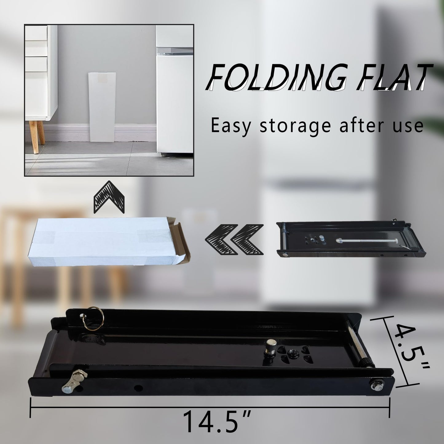 KASTUN Metal Can Crusher - 12 & 16 Oz. Folding Flat Easy Storage, No Wall Mounting Required