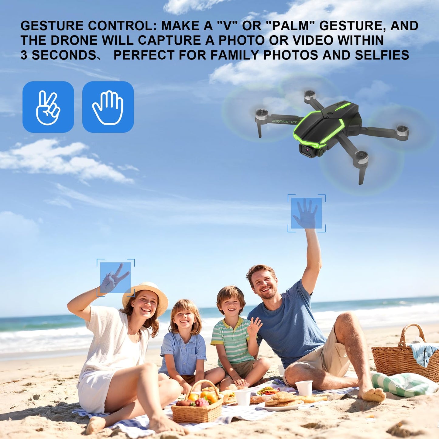 Drone with Camera for Adults, 2 Batteries 33-Min Flight, Optical Flow Positioning, One-Touch Takeoff/Landing, Altitude Hold, rc camera drone, Beginners Drone for Kids, teen boy gifts