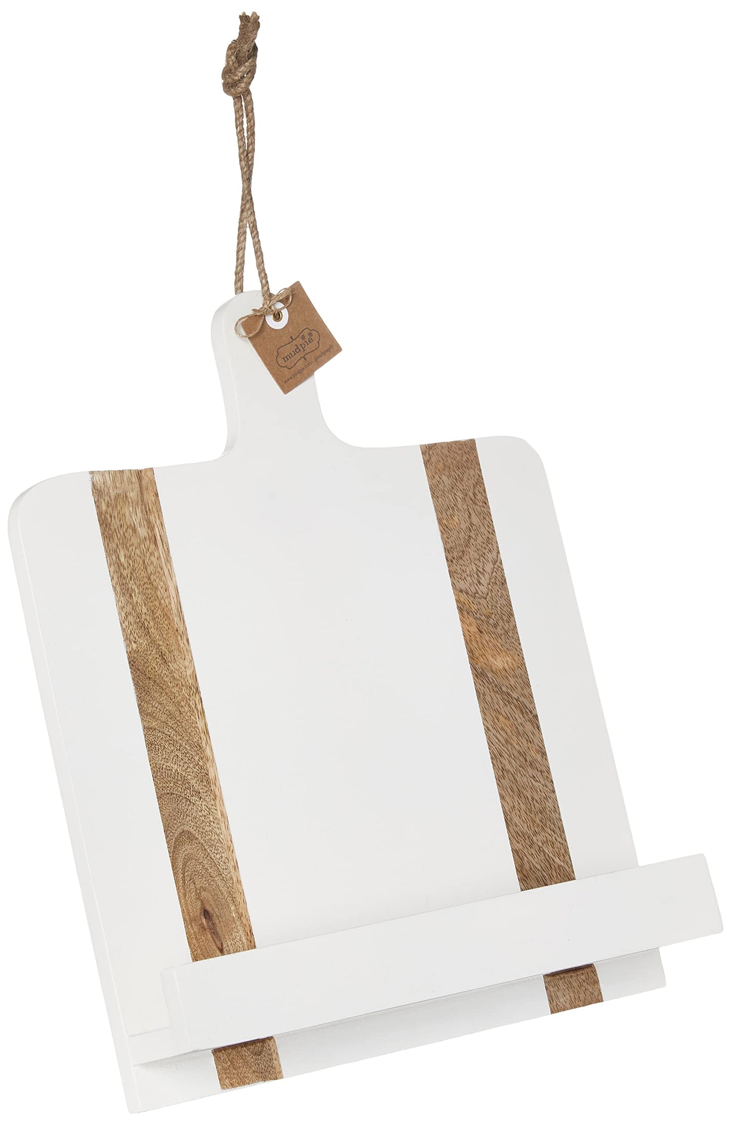 White Wood Cookbook Holder
