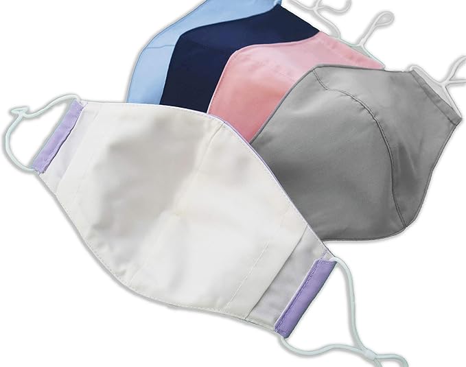 HOPE LOVE SHINE Cotton Reusable Face Masks w/Adjustable Ear Loops & Filter Pocket