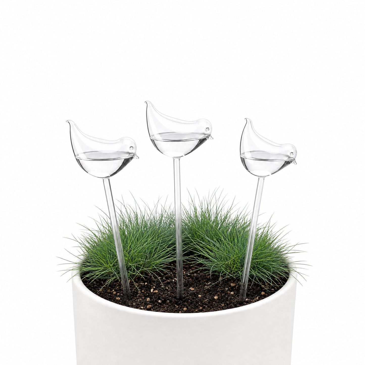Kysren Self Watering Globes Bird Shape, Self Watering Planter Insert, Plant Watering Devices, Automatic Plant Waterer Indoor, Watering Bulbs, 3 Pack