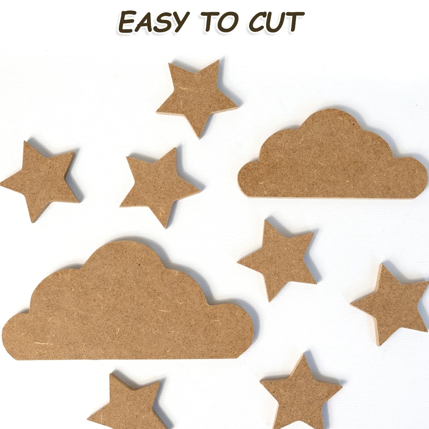 MECCANIXITY MDF Wood Board for Crafts,1/12"(2mm) Thick Medium Density Fiberboard Unfinished Wood for DIY Projects, Art Classes, Carpentry, Painting (12 x 12 in,2Pcs)