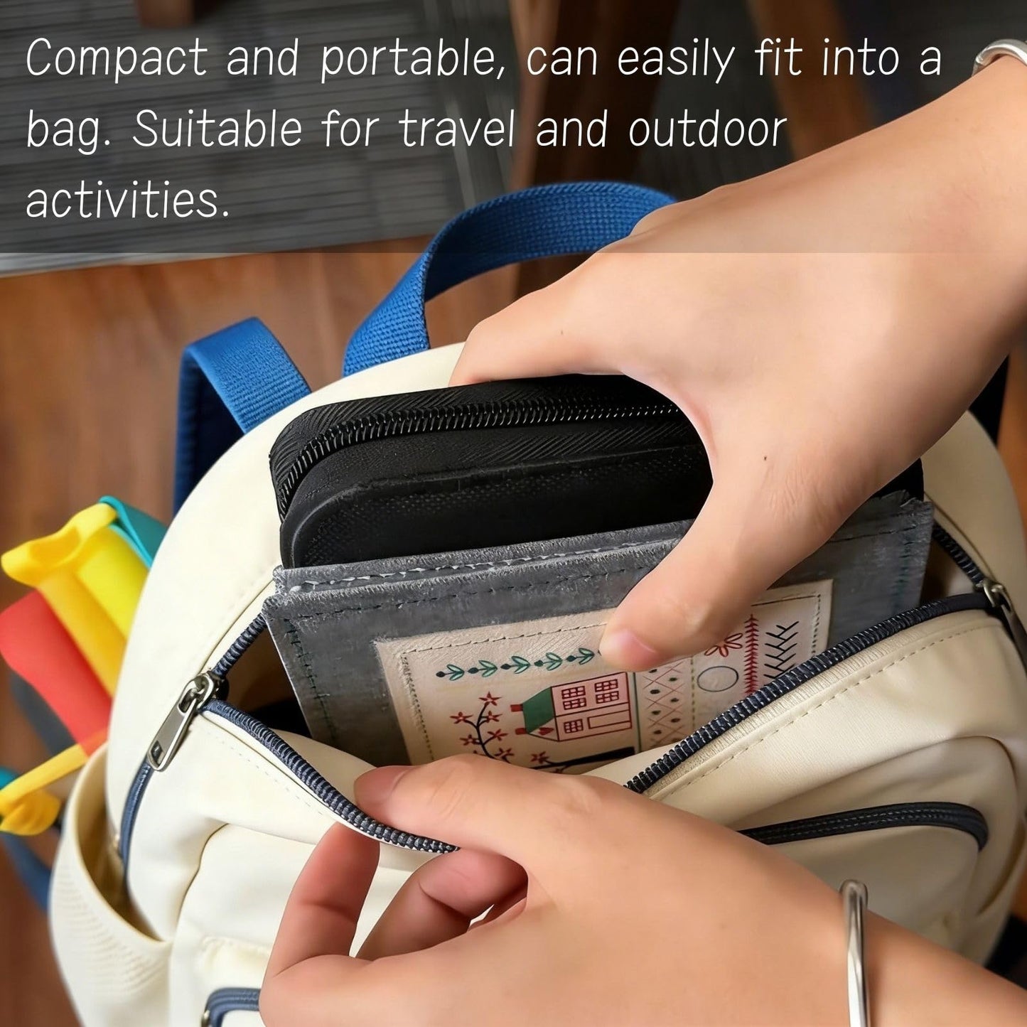 Embroidery Stitch Book Kit, Portable All Scenario Embroidery Stitch Book, Comes with Complete Toolkit and Examples, Embroidery Kit for Beginners and DIY Enthusiast