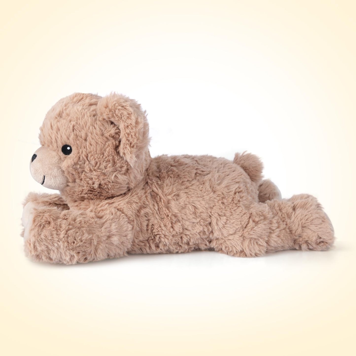 SuzziPals Heatable & Coolable Brown Teddy Bear Stuffed Animal, Microwavable Stuffed Animal Heating Pad for Period Cramps, Stuffed Teddy Bear Plush for Warmth & Comfort, Brown Bear Gifts for Kid