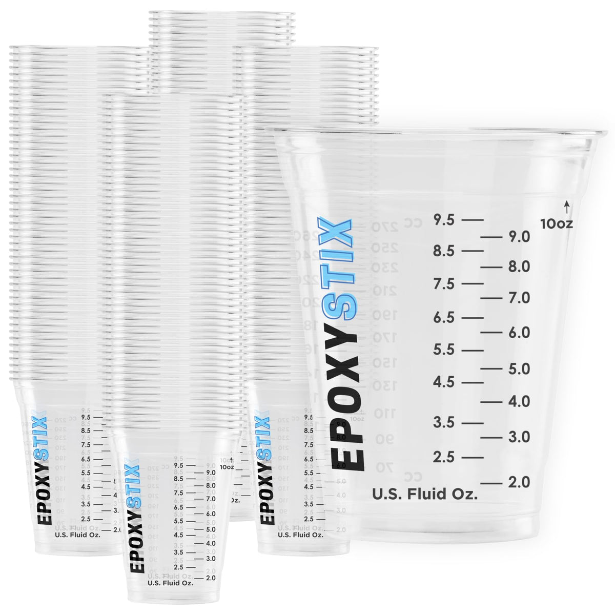 100 Pack] NEW SIZE 12oz Graduated Mixing Cups