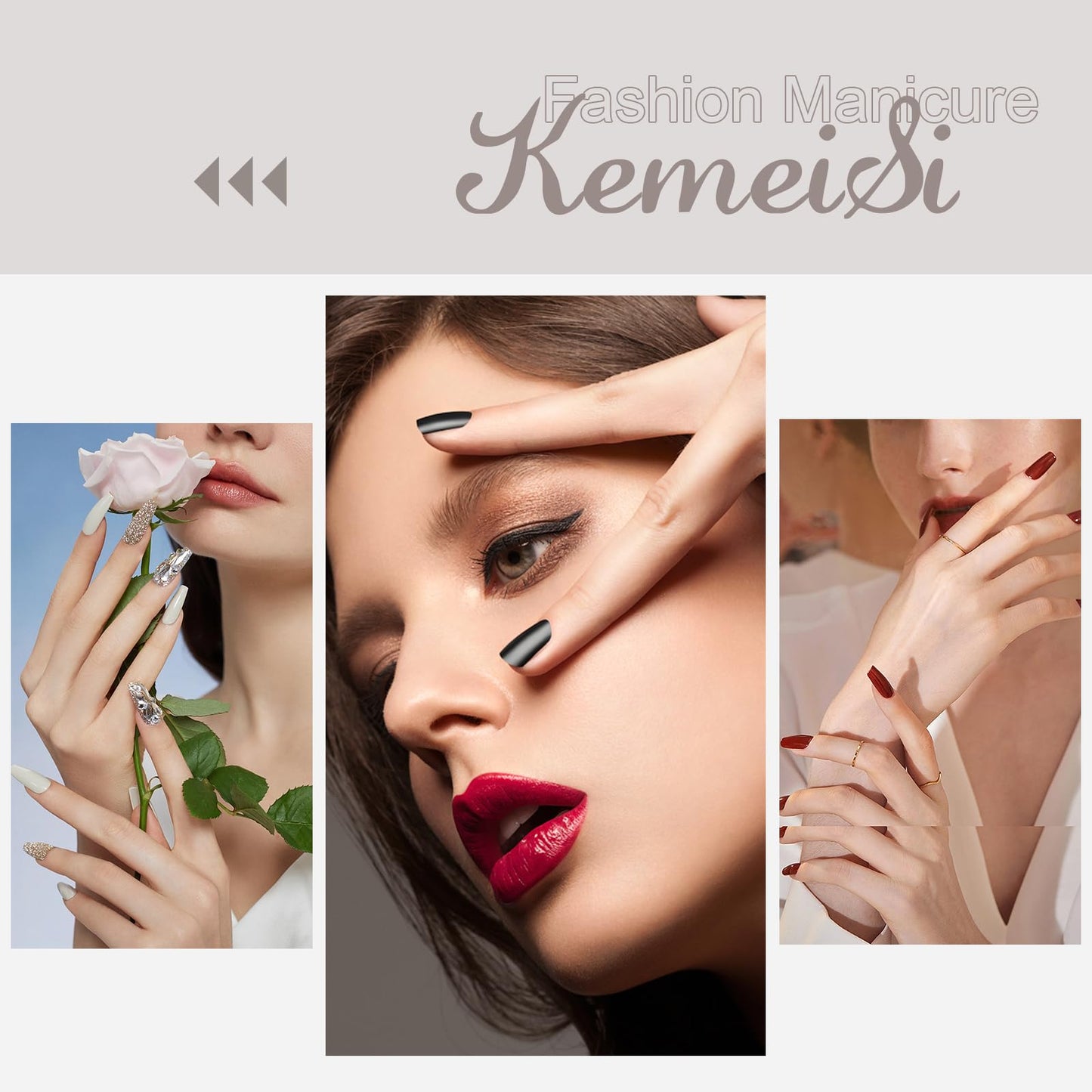 KEMEISI Nail Art Brush Set, 9PCS Double-Ended Acrylic Liner Brush Dotting Pen for Gel Polish, Nail Design Tools for Professional Manicure DIY Home Salon