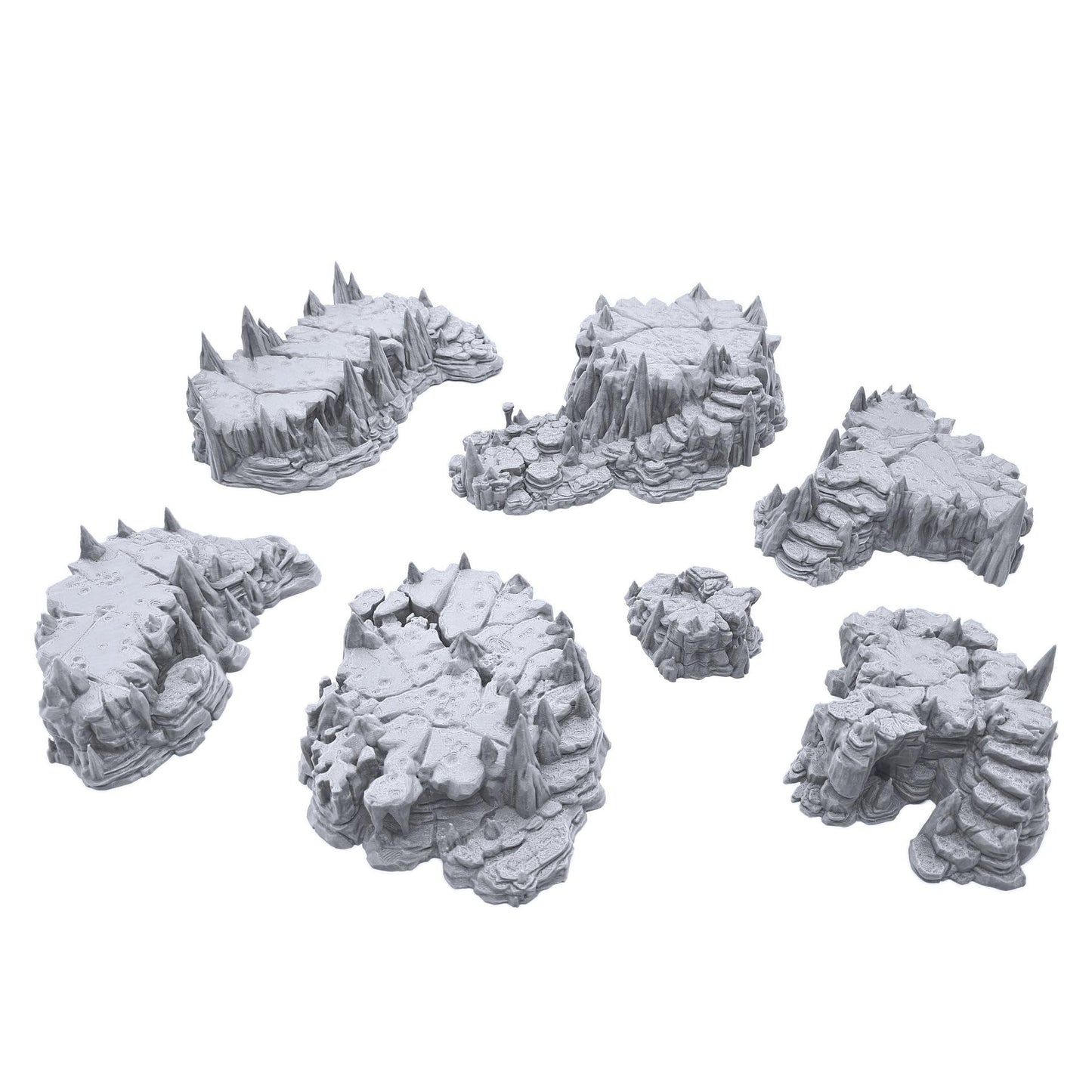 EnderToys Raised Caverns - DND Terrain Scenery for Tabletop 28mm Miniatures Wargame