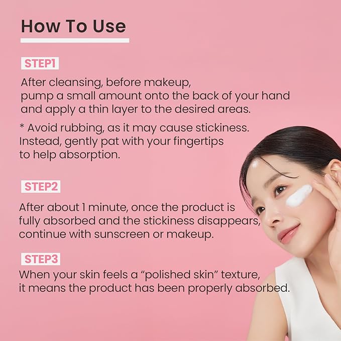 AVEA 1 Minute Bubble Primer – Smoothing, Hydrating & Illuminating Makeup Base with Niacinamide & 12 Peptides, K-Beauty Instant Primer for Radiant, Pore-Refined & Glow Skin, 3.38 fl oz / 100ml