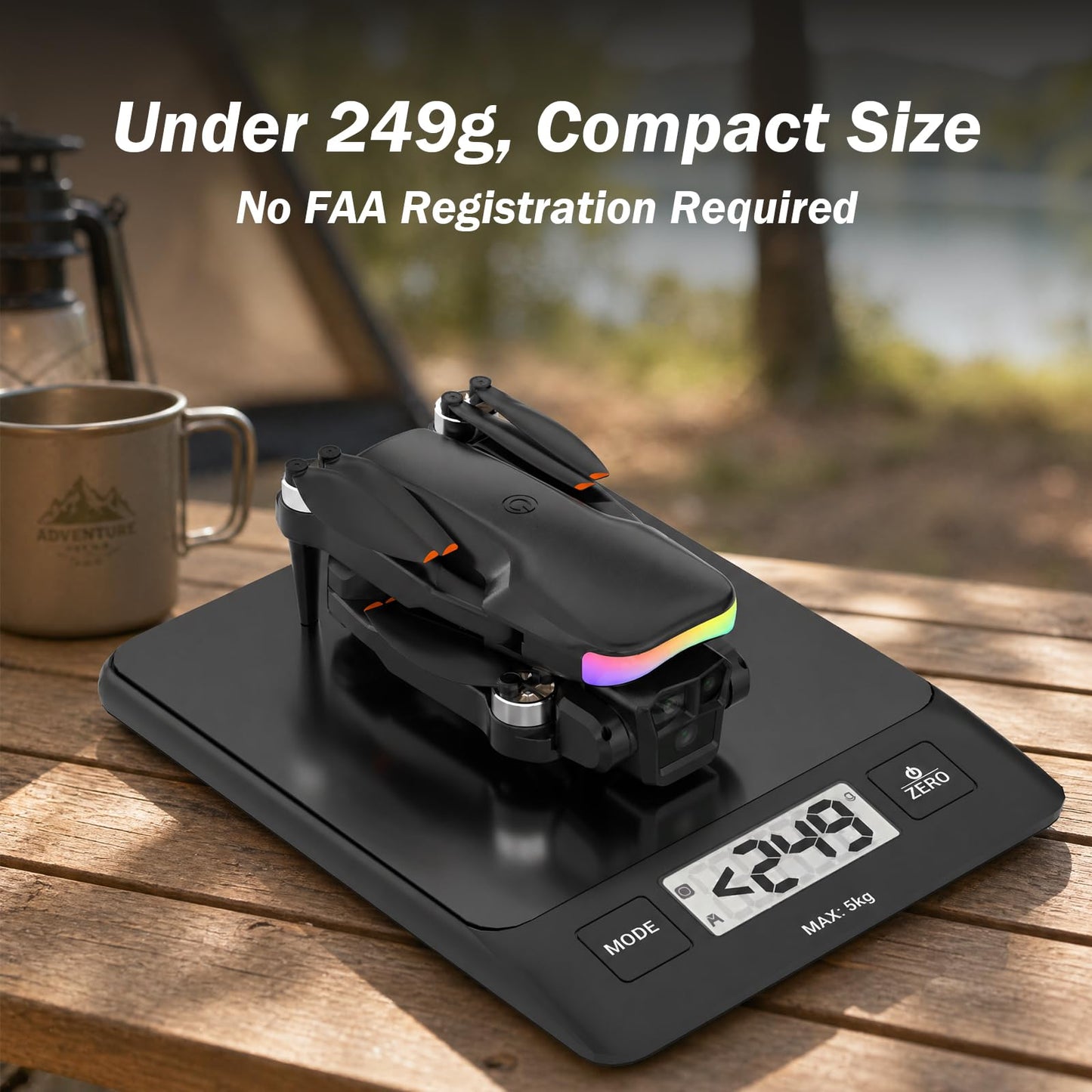 F417PRO Drone with Camera 1080P for Adults Kids, Mini Drone with Screen, Adult Drone, Dual 90° Lens, LED Lights, Optical Flow, Modular Battery, Beginner Drone, One Key Start, Headless, 3D Flip, Case