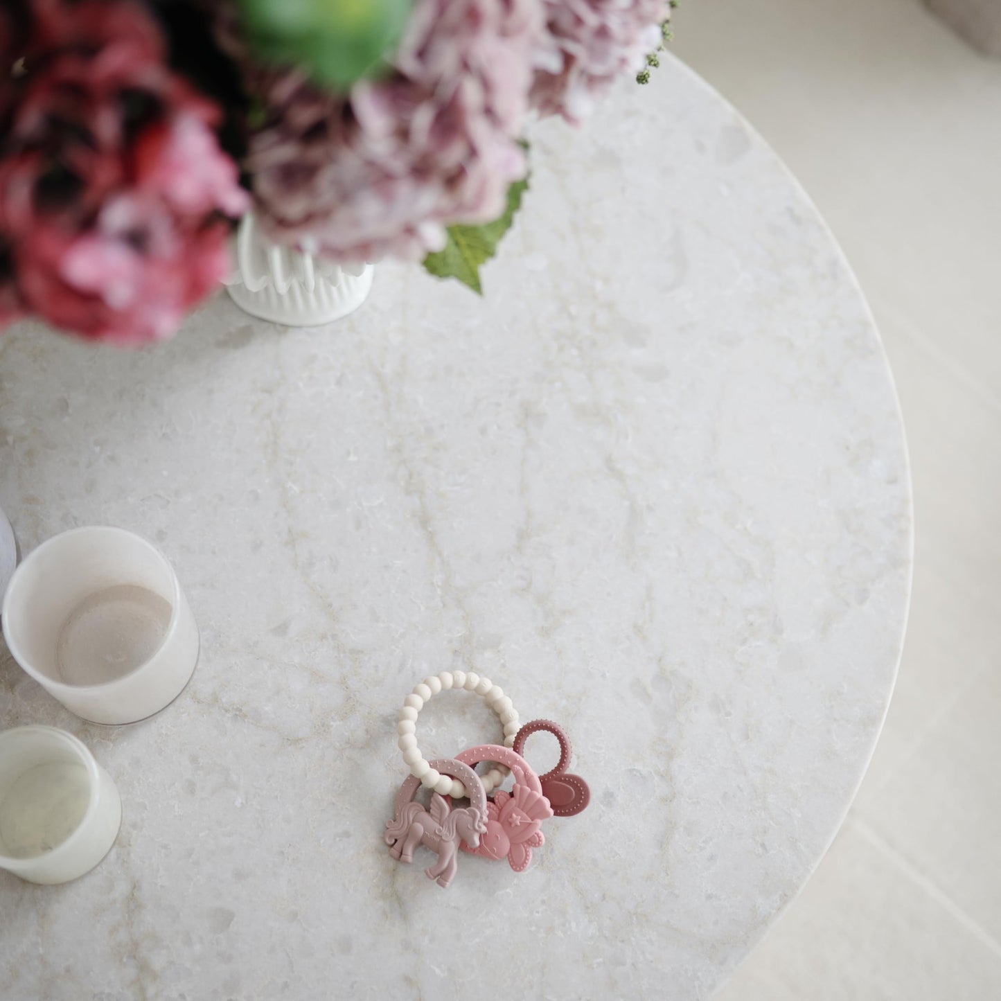 mushie Silicone Fairy Teething Ring Toy